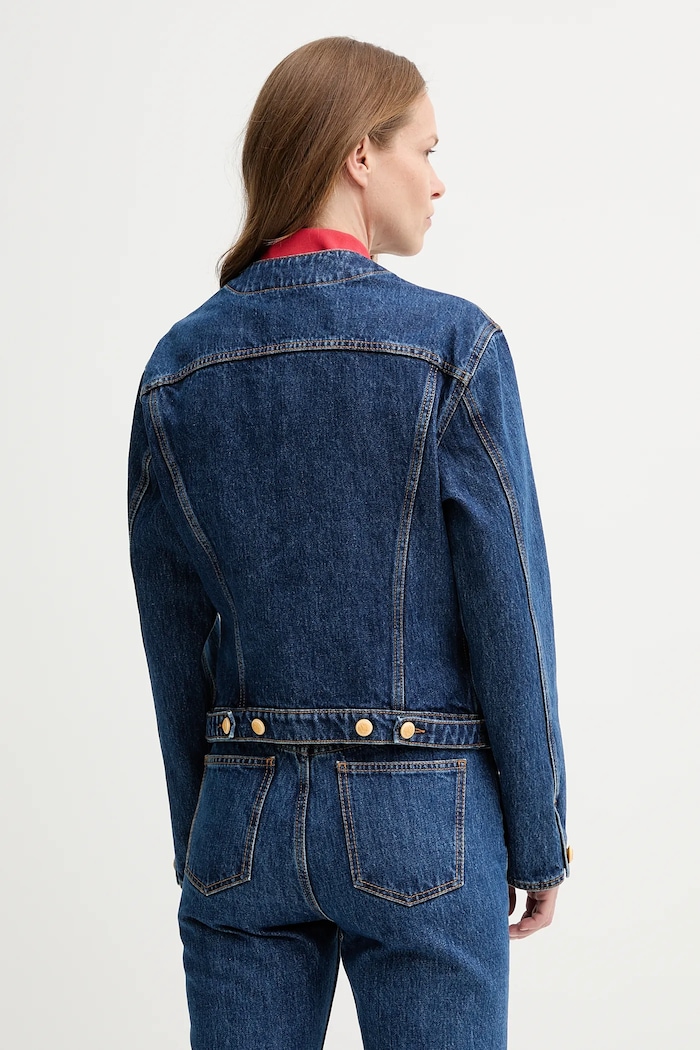 Oblačila Jeans jakna Bally WOU086 modra