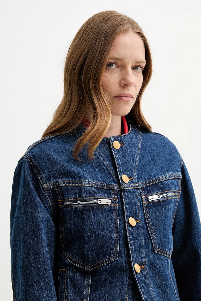 Jeans jakna Bally WOU086 modra