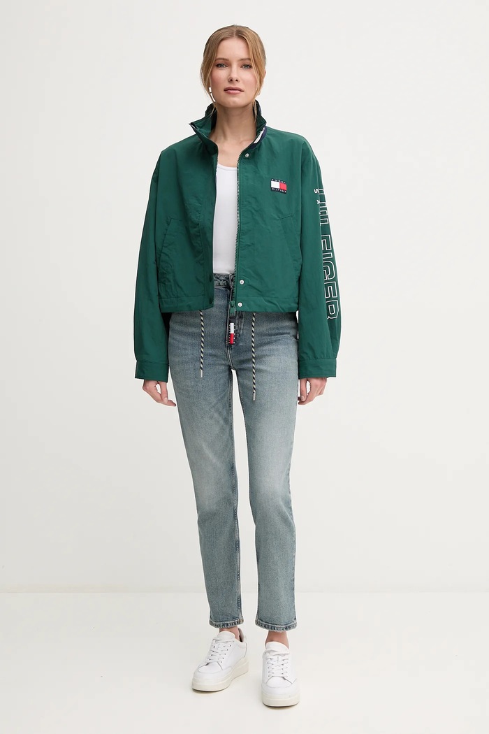 Μπουφάν Tommy Hilfiger SAILING WW0WW45934 πράσινο SS25