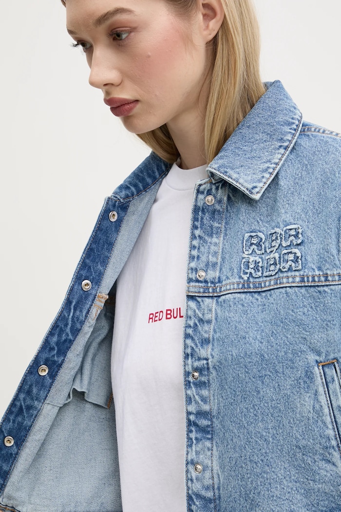 Red Bull Racing x Pepe Jeans kurtka jeansowa COACH JACKET RL400015R17