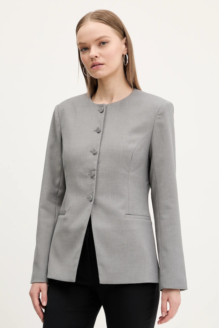 Abercrombie & Fitch sacou uni gri KI144.5060.976