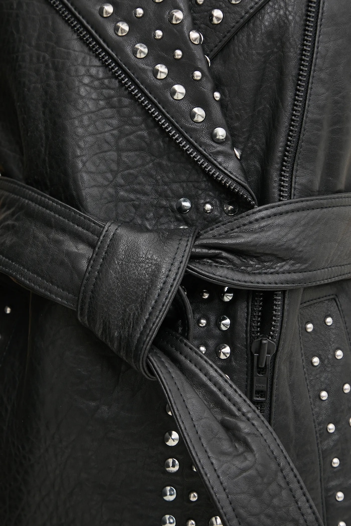 Bruuns Bazaar vesta din piele BBW4350 negru