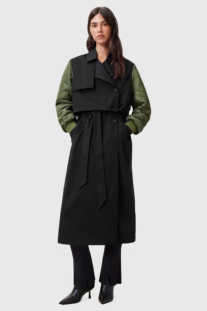 Bunda AllSaints PENNI bomber čierna W021OC