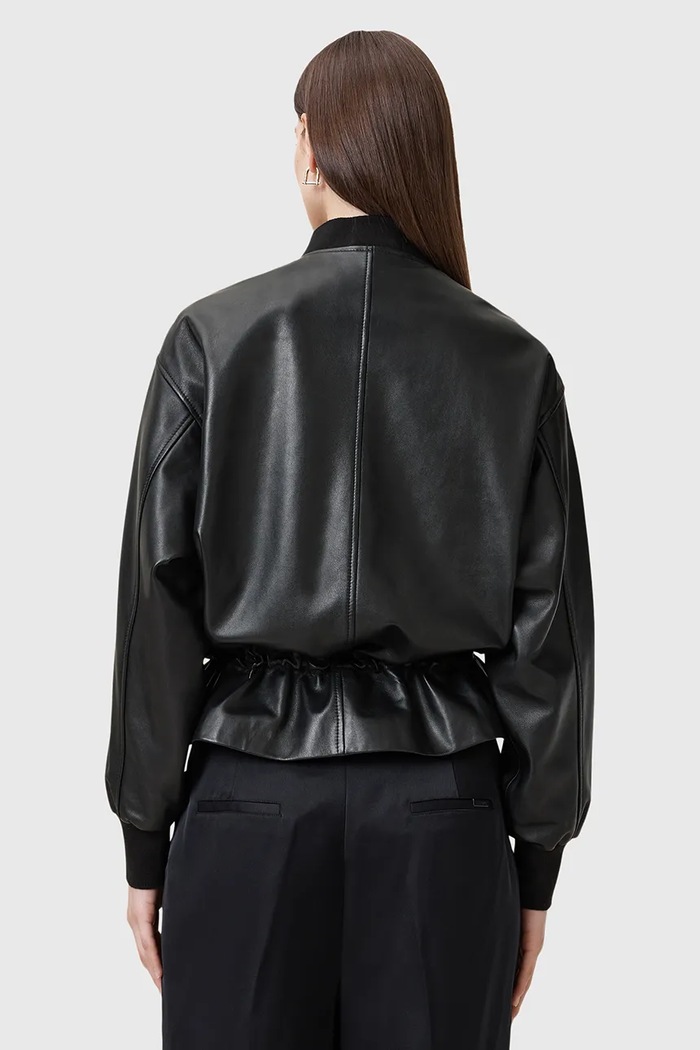 AllSaints kurtka skórzana SOFI czarny W126LB
