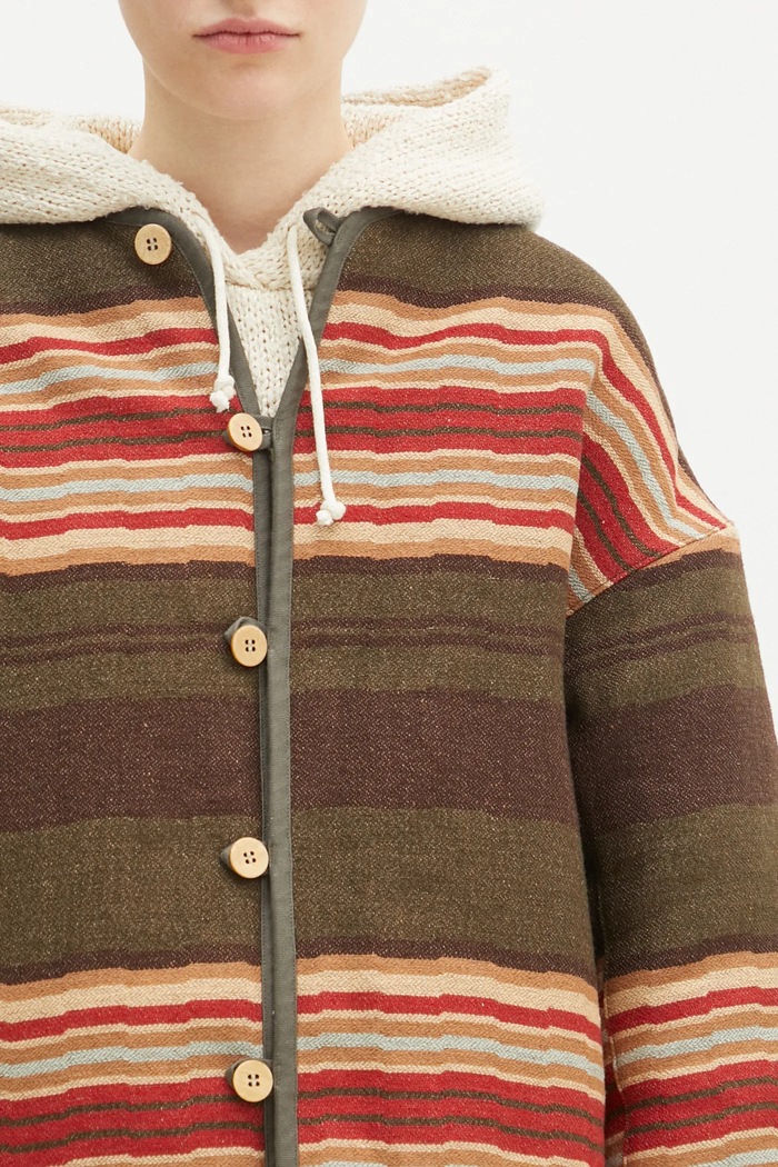 Visvim kurtka puchowa dwustronna z domieszką wełny Liner Jkt Jacquard Blanket 325105013006