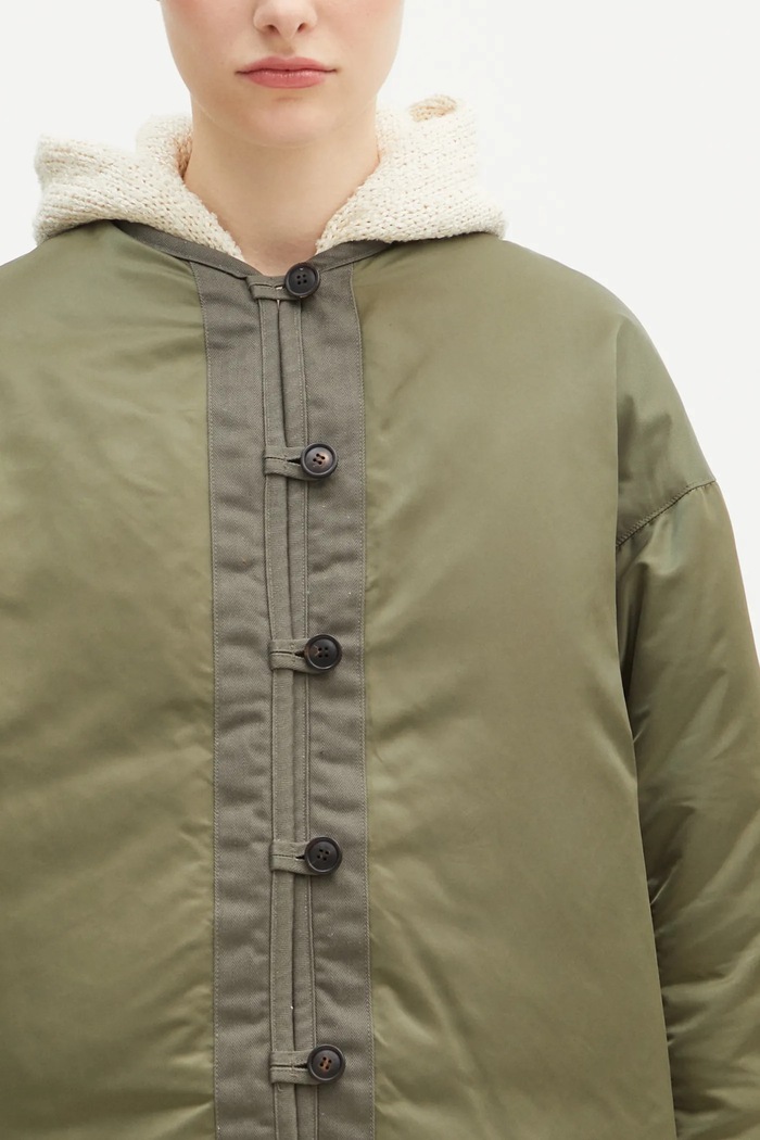 Visvim kurtka puchowa dwustronna z domieszką wełny Liner Jkt Jacquard Blanket 325105013006