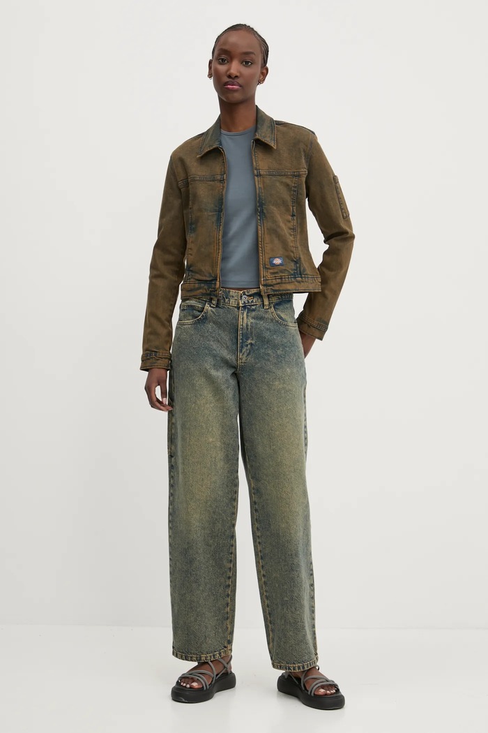 Τζιν μπουφάν Dickies DK0A4ZANK591 πράσινο SS25