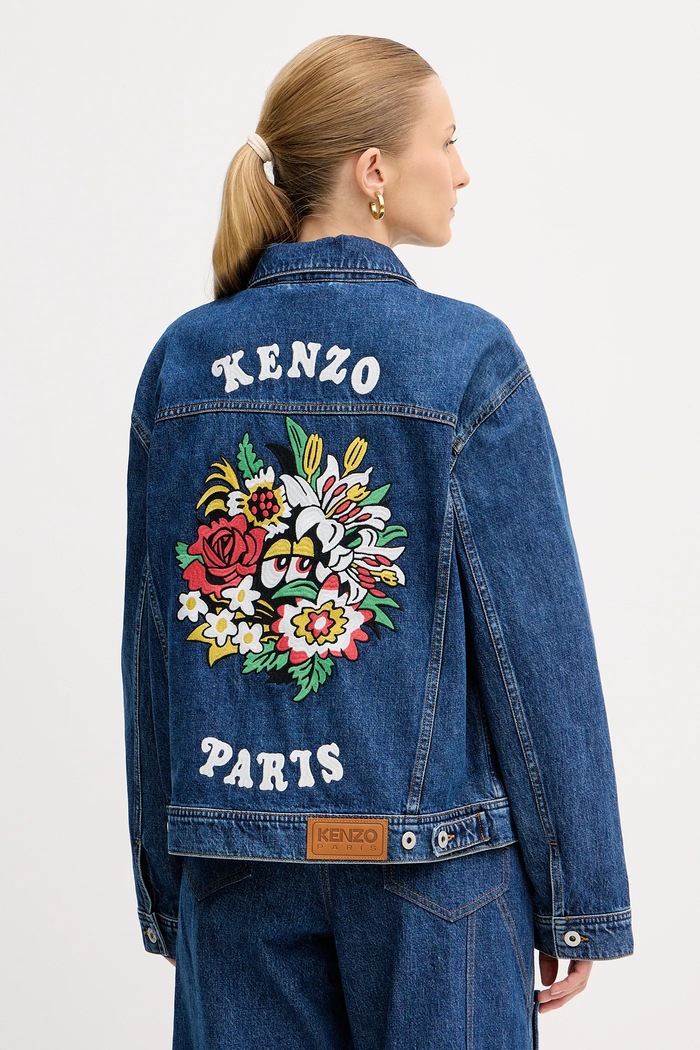 Kenzo Geacă din denim albastru FF52DV2486B3.DS