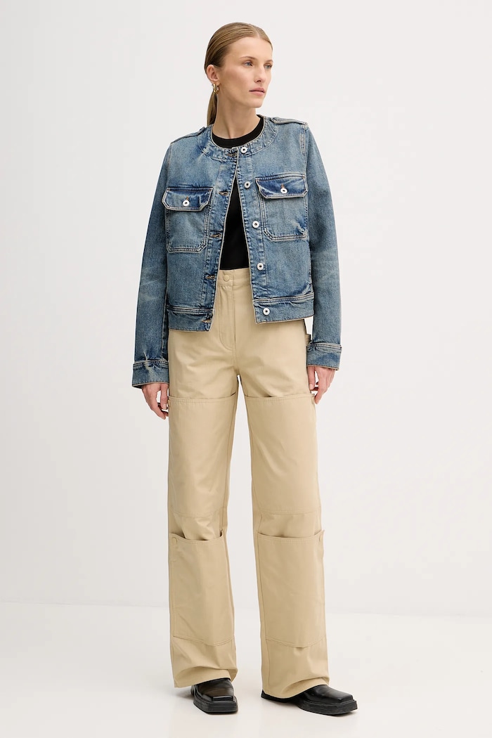 Rifľová bunda Kenzo FF52DV2506S7.DS modrá SS25