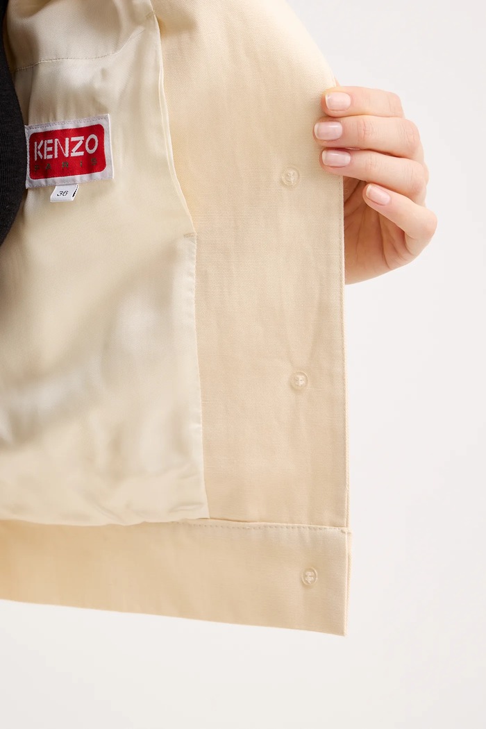 Bunda se lněnou směsí Kenzo FF52VE2579GA.04