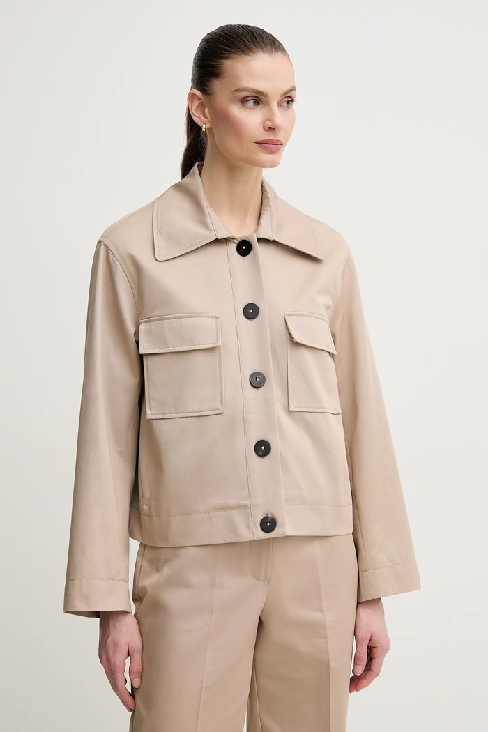 Pedro del Hierro jacheta de bumbac bej 6759164