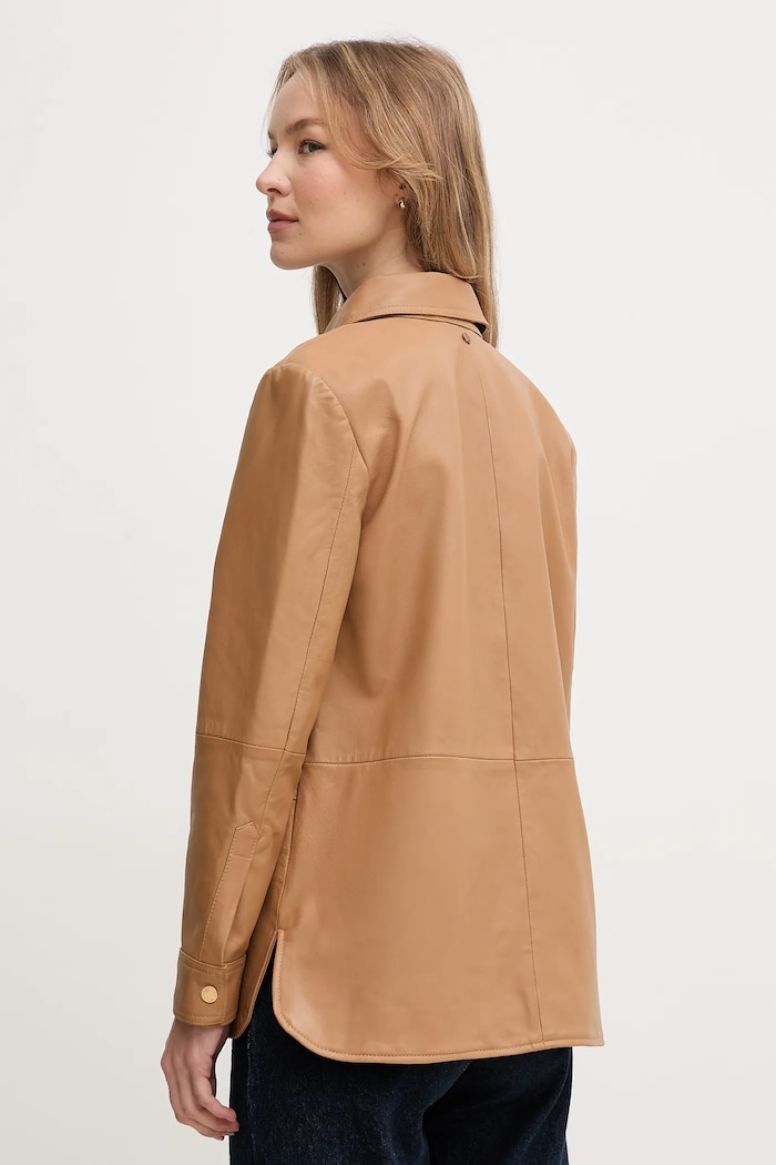 Abbigliamento Pedro del Hierro giacca in pelle 5499140 marrone