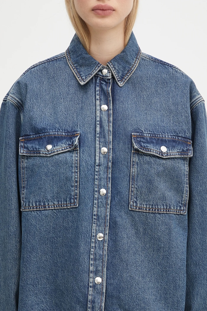 Traper jakna Anine Bing Paxton Shirt plava A.07.10673