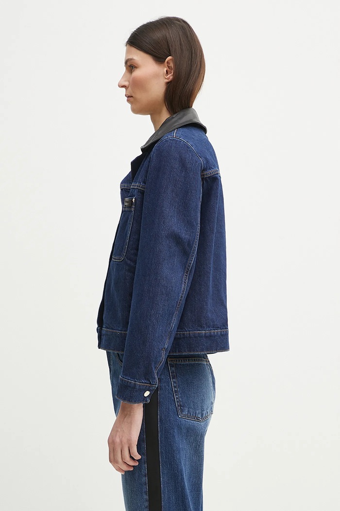 Wales Bonner rövid kabát Sea Denim WS25DE14.DE01.599 sötétkék SS25