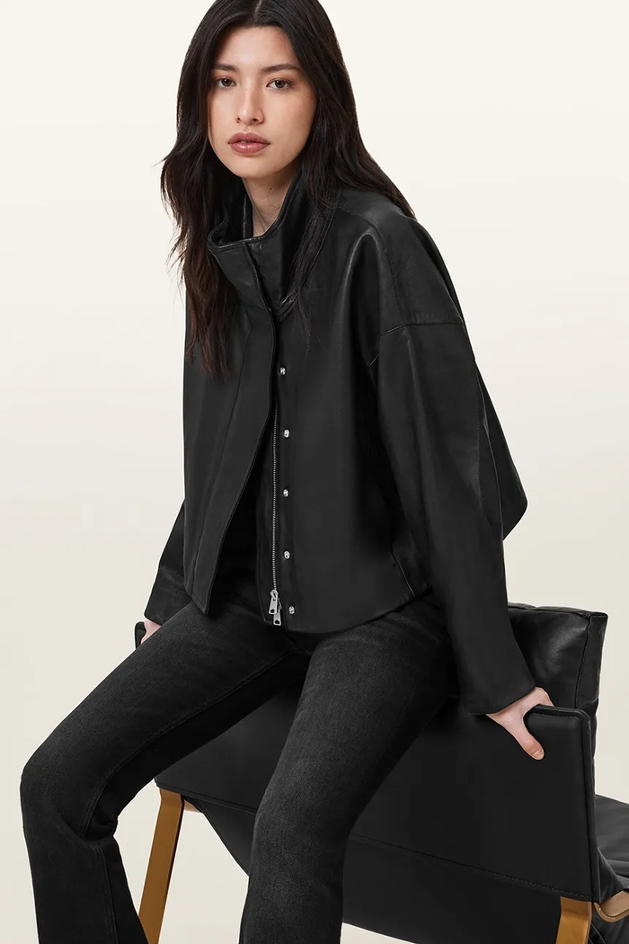 AllSaints geacă de piele RYDER W012LC
