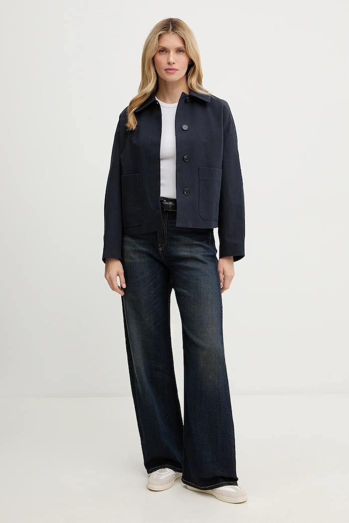 Μπουφάν A.P.C. Veste Bianca COGXT.F32005 σκούρο μπλε SS25