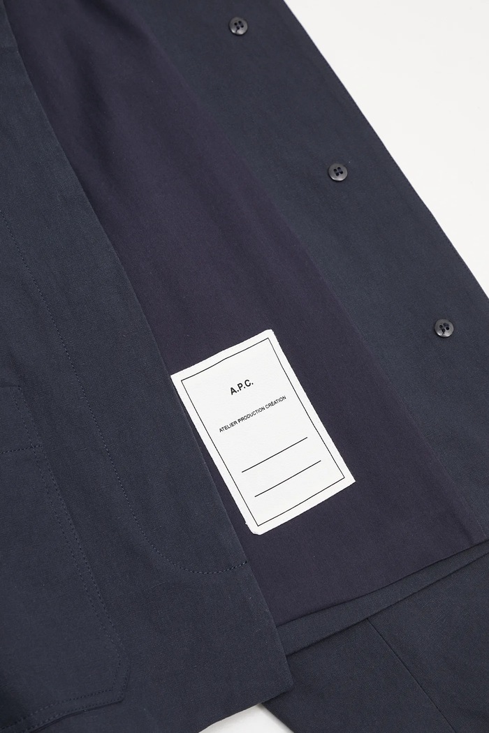A.P.C. giacca Veste Bianca COGXT.F32005 blu navy