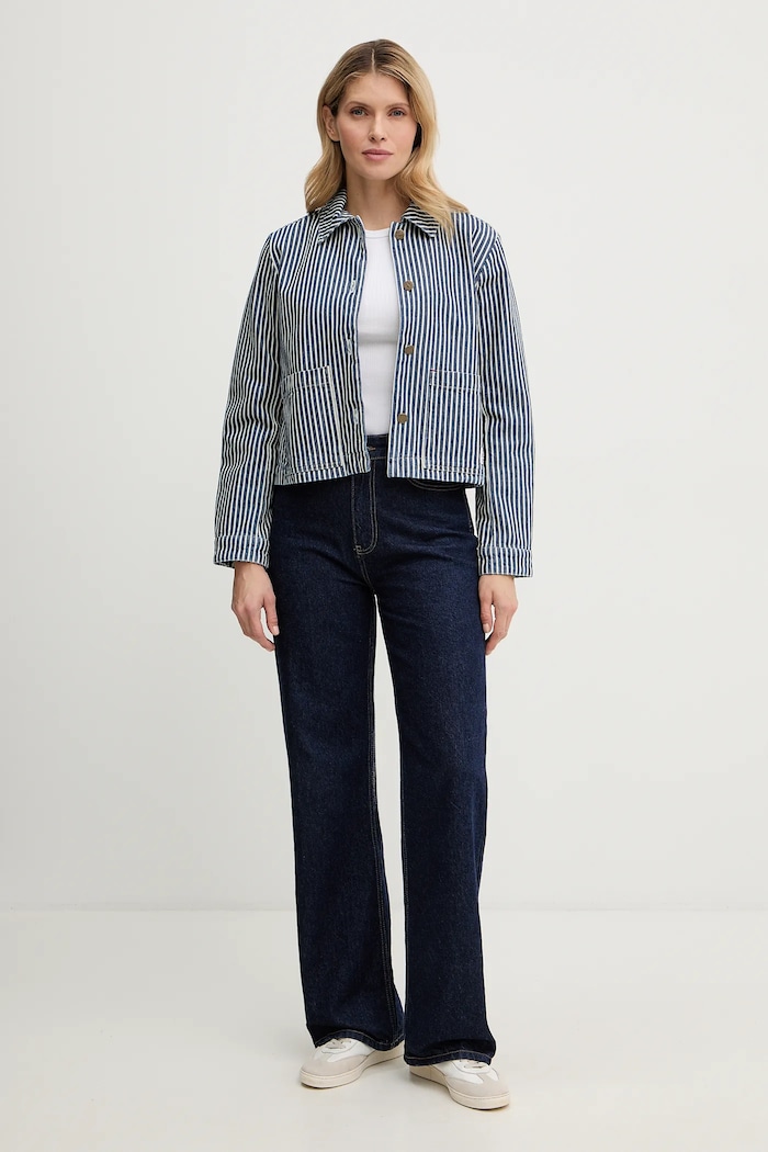Τζιν μπουφάν A.P.C. Veste Frida COHHG.F32006 μπλε SS25