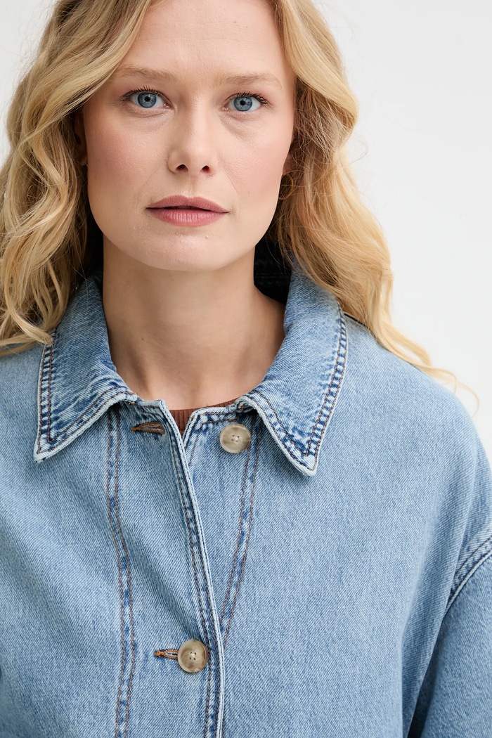 Geacă din denim JANIS UTILITY JACKET Levi's 001FV albastru