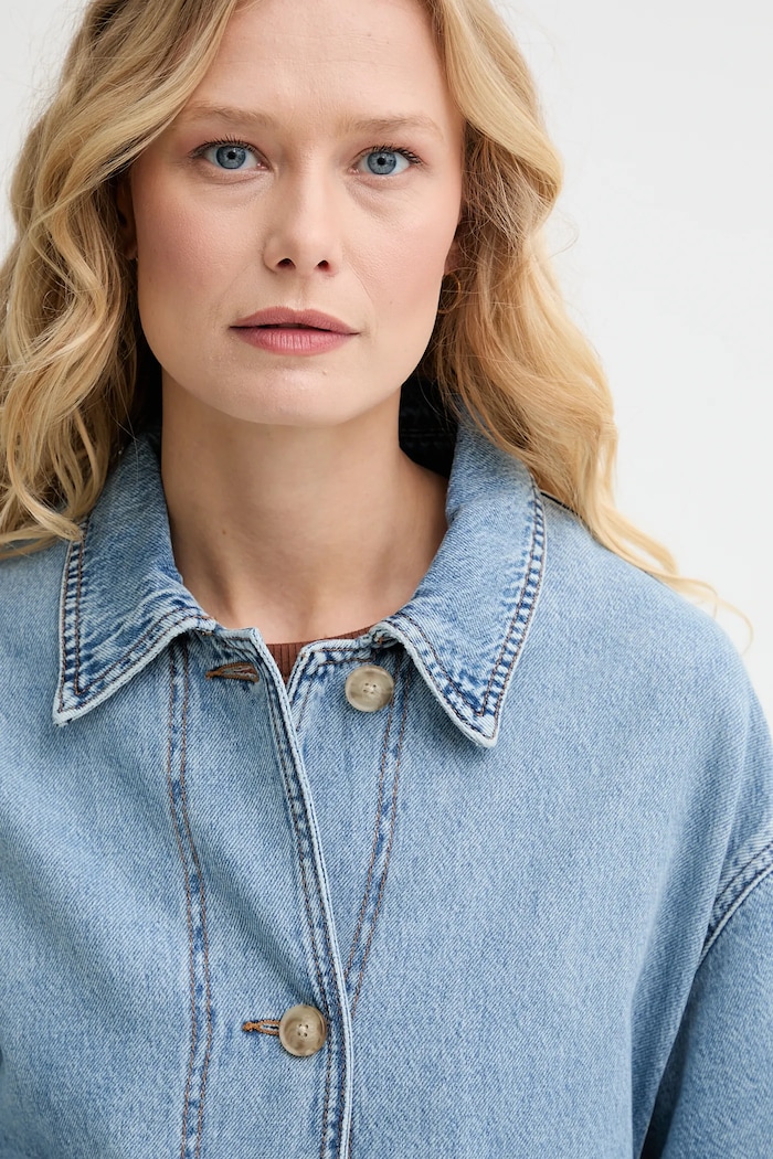 Geacă din denim JANIS UTILITY JACKET Levi's 001FV albastru
