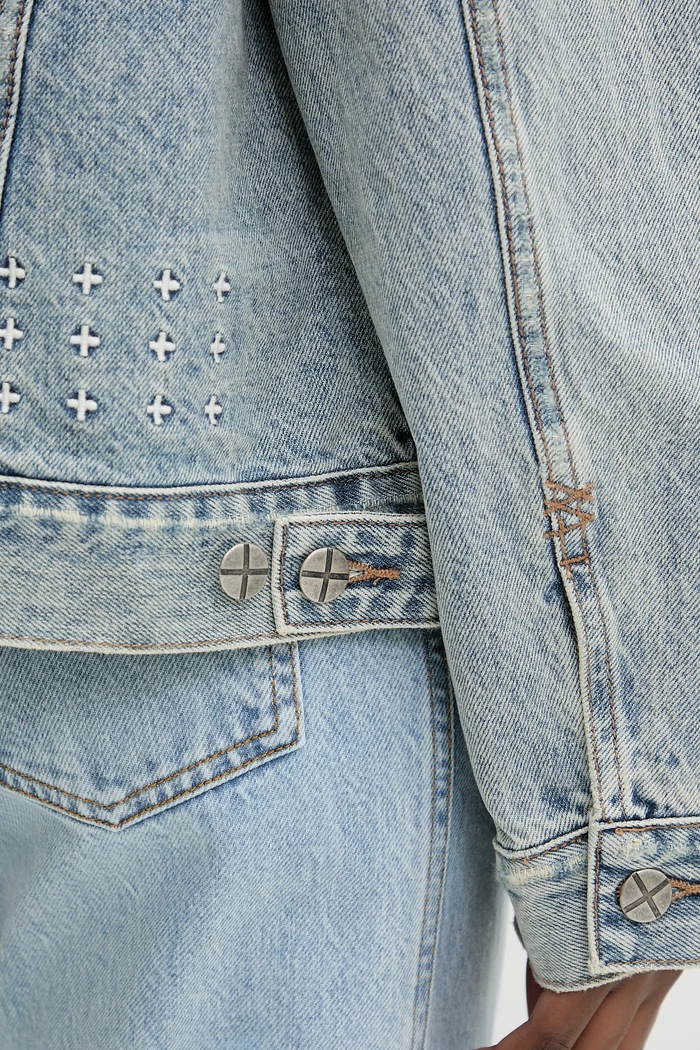 KSUBI giacca di jeans oversized jacket karma blu 5000003501