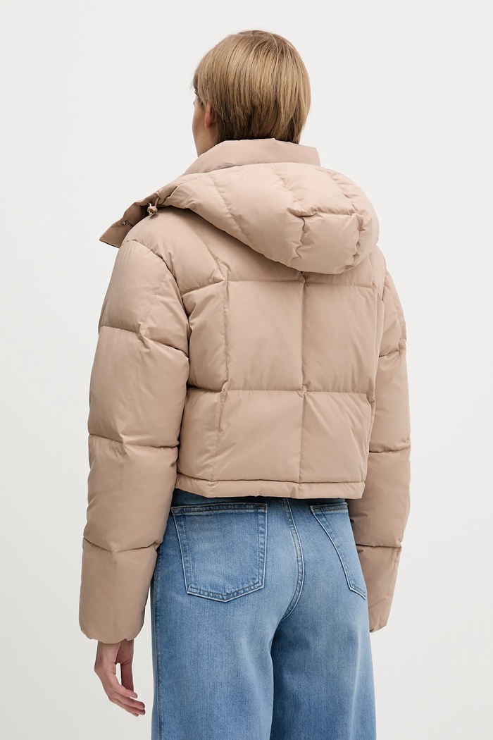 Ρούχα Μπουφάν με επένδυση από πούπουλα Tommy Jeans DW0DW21624 μπεζ