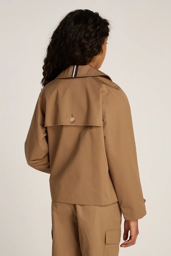 Детско яке Tommy Hilfiger кафяв KG0KG08518.PPYA