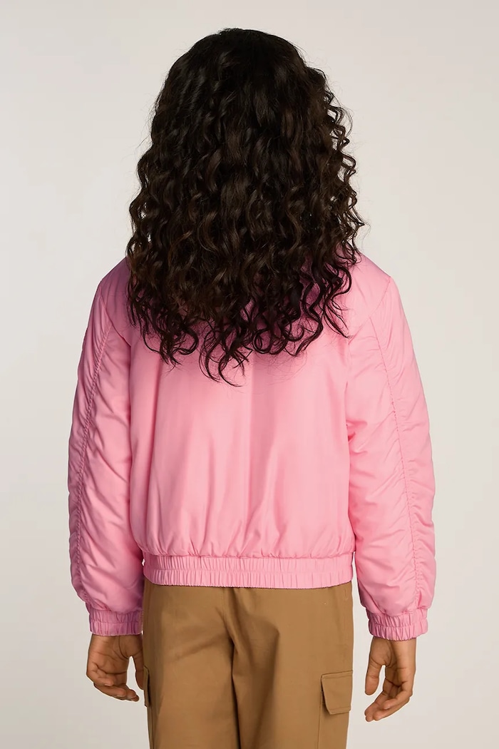 Tommy Hilfiger geacă bomber pentru copii roz KG0KG08312.128.176.PPYA
