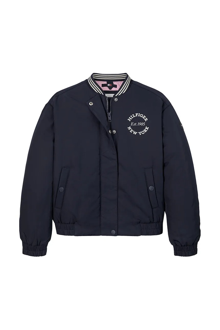 Dječja bomber jakna Tommy Hilfiger KG0KG08312.128.176.PPYA crna SS25