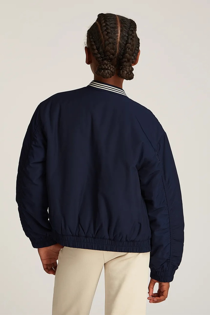 Dječja bomber jakna Tommy Hilfiger crna KG0KG08312.128.176.PPYA