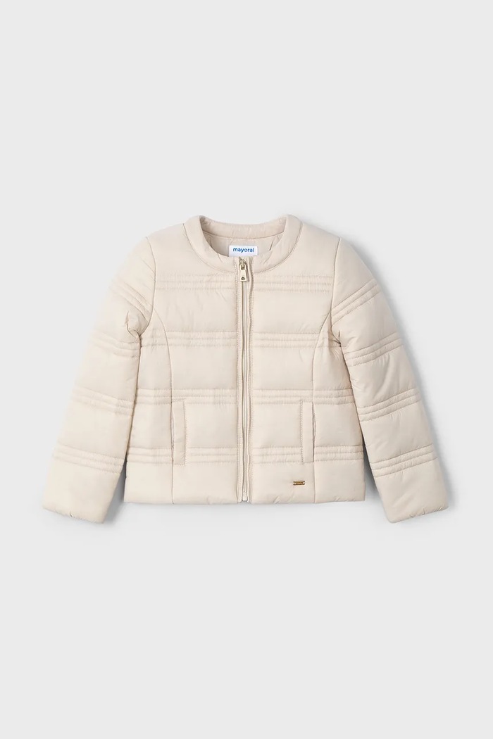 Mayoral kurtka dziecięca soft 3412.6G.Mini.PPYA beżowy SS25