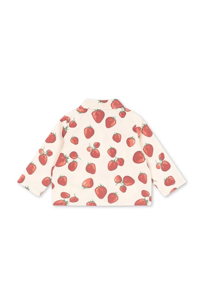 Момче Konges Sløjd Детско памучно яке Konges Sløjd FEN SHIRT JACKET GOTS KS102278 бежов