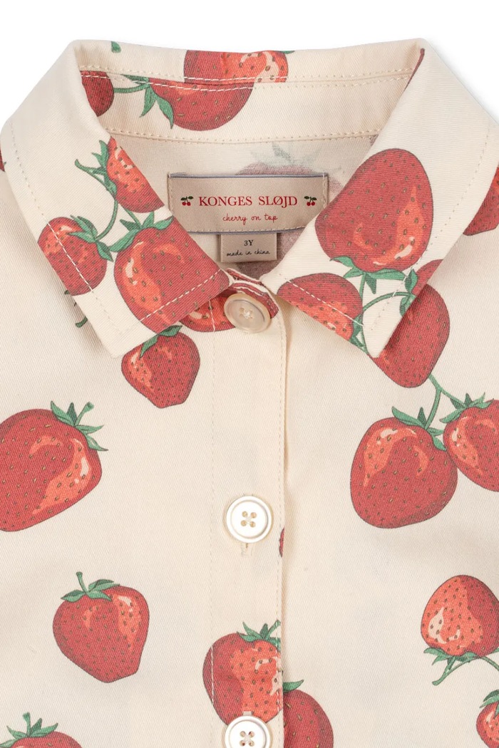 Детско памучно яке Konges Sløjd FEN SHIRT JACKET GOTS Konges Sløjd KS102278 бежов