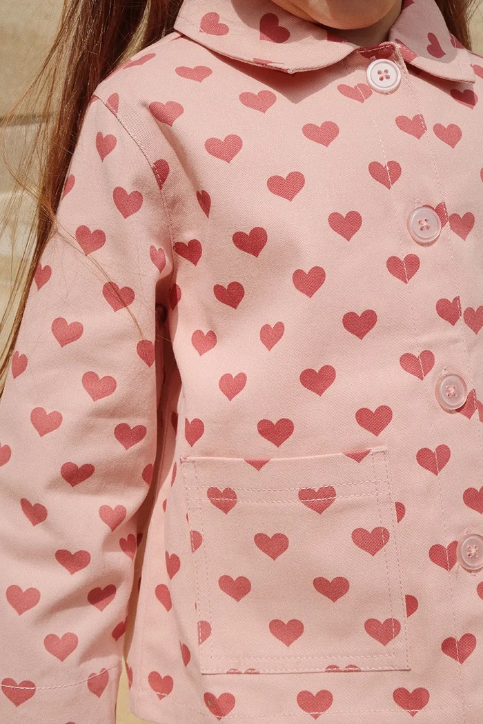 Konges Sløjd kurtka bawełniana dziecięca FEN SHIRT JACKET GOTS KS102278