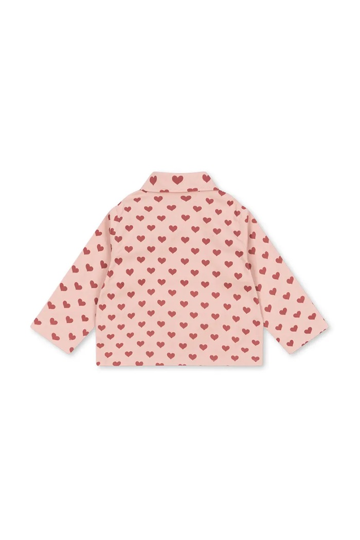 Chłopiec Konges Sløjd kurtka bawełniana dziecięca FEN SHIRT JACKET GOTS KS102278 różowy