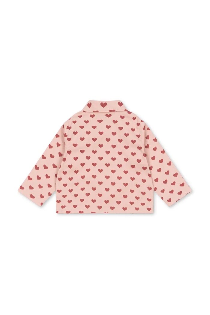 Chłopiec Konges Sløjd kurtka bawełniana dziecięca FEN SHIRT JACKET GOTS KS102278 różowy