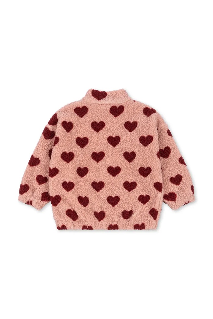 Konges Sløjd Kurtka bomber dziecięca JODY TEDDY JACKET GRS KS102308 różowy SS25