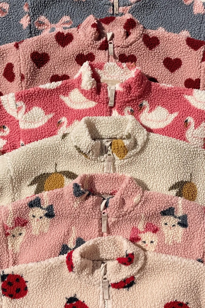 Dětská bomber bunda Konges Sløjd JODY TEDDY JACKET GRS KS102308