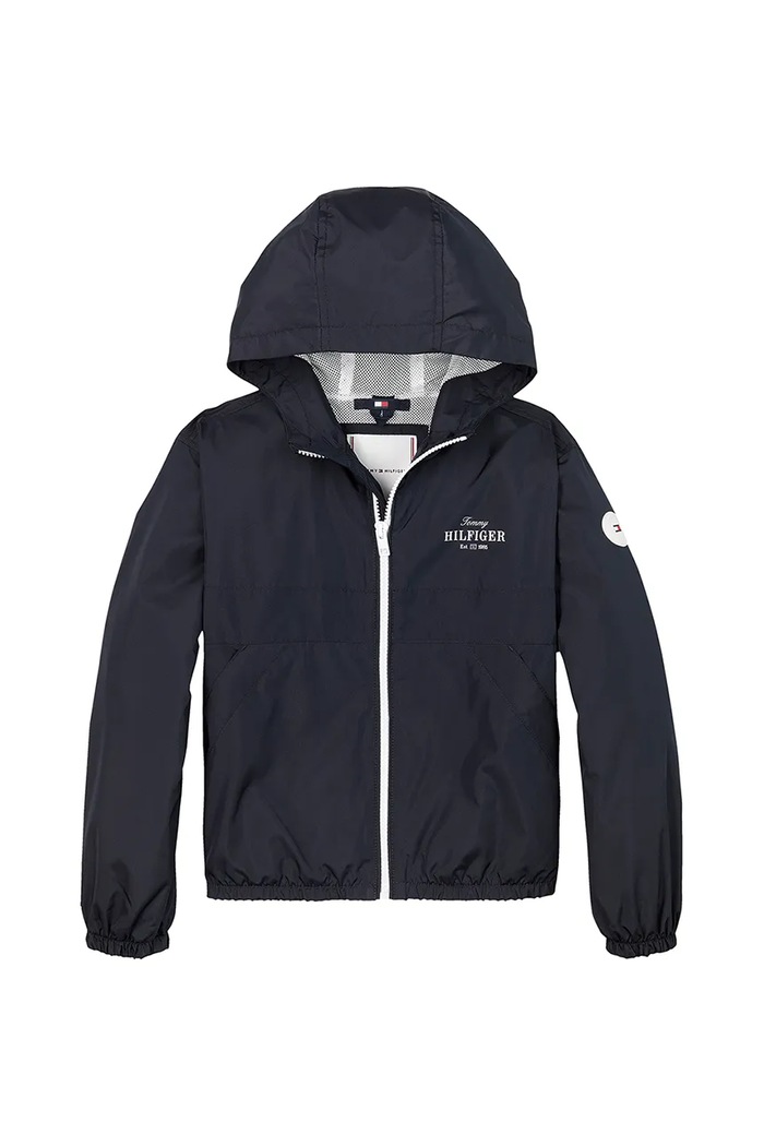 Παιδικό μπουφάν Tommy Hilfiger KG0KG08580.116.122.PPYA σκούρο μπλε SS25