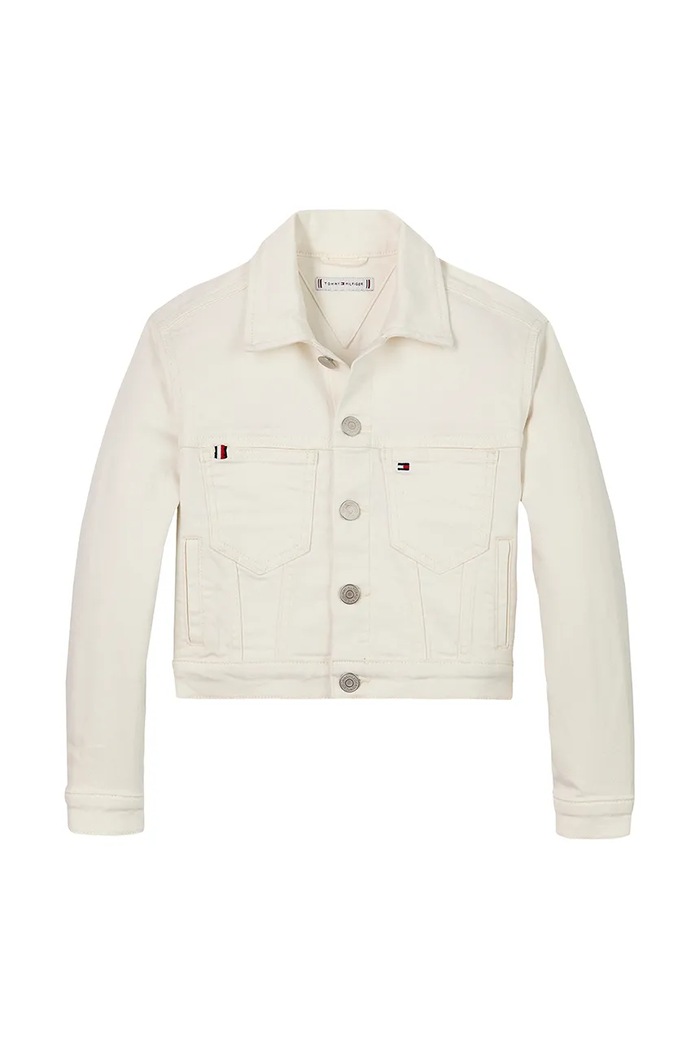 Tommy Hilfiger kurtka dziecięca KG0KG08434.PPYA biały SS25