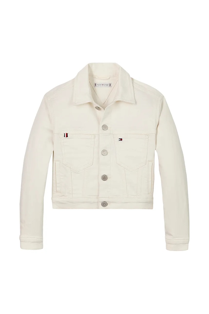 Tommy Hilfiger kurtka dziecięca KG0KG08434.PPYA biały SS25