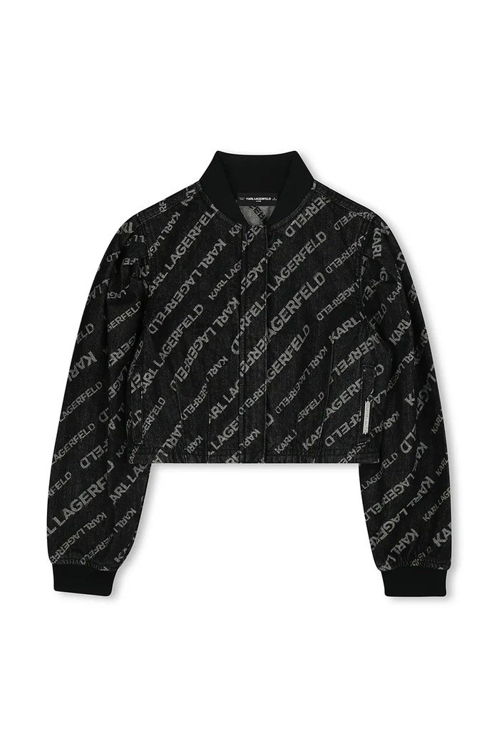 Karl Lagerfeld kurtka bawełniana dziecięca Z30487.156.162 czarny SS25