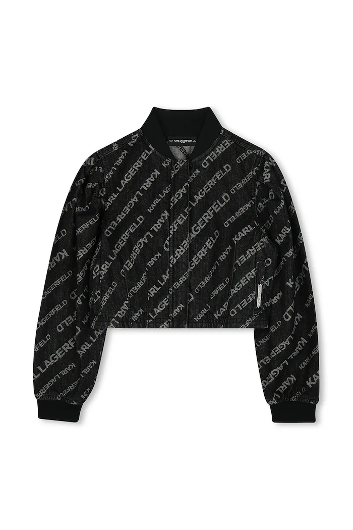 Karl Lagerfeld kurtka bawełniana dziecięca Z30487.156.162 czarny SS25