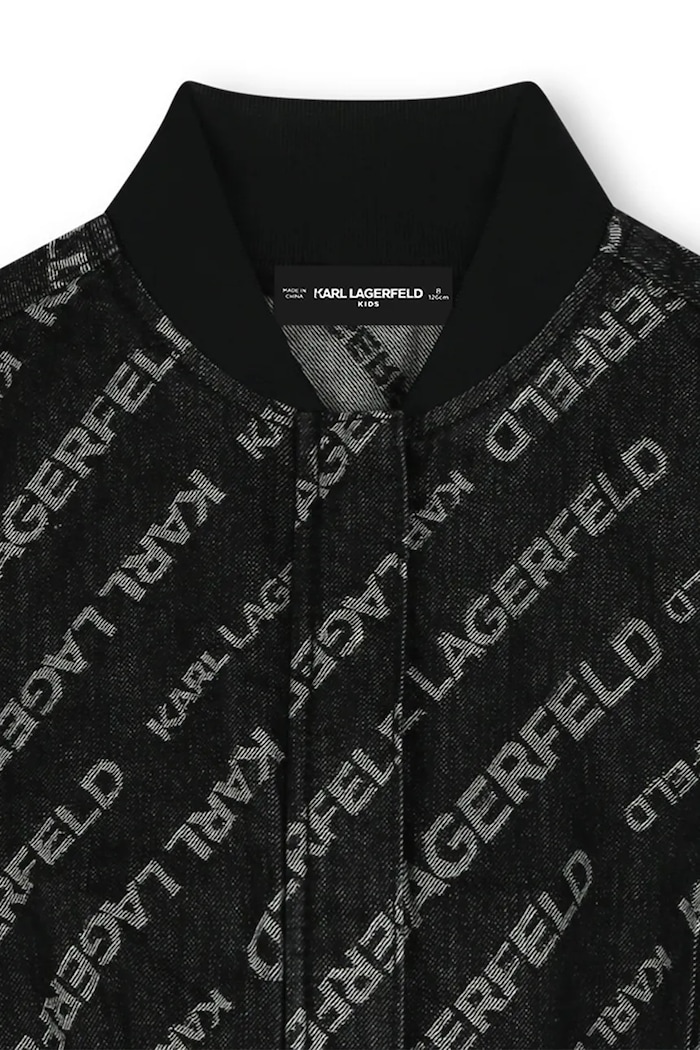 Karl Lagerfeld kurtka bawełniana dziecięca czarny Z30487.156.162