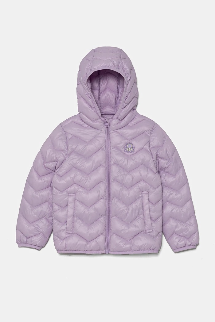 United Colors of Benetton kurtka dziecięca pozostałe fioletowy 21INGN02Z.P.Season.PPYA