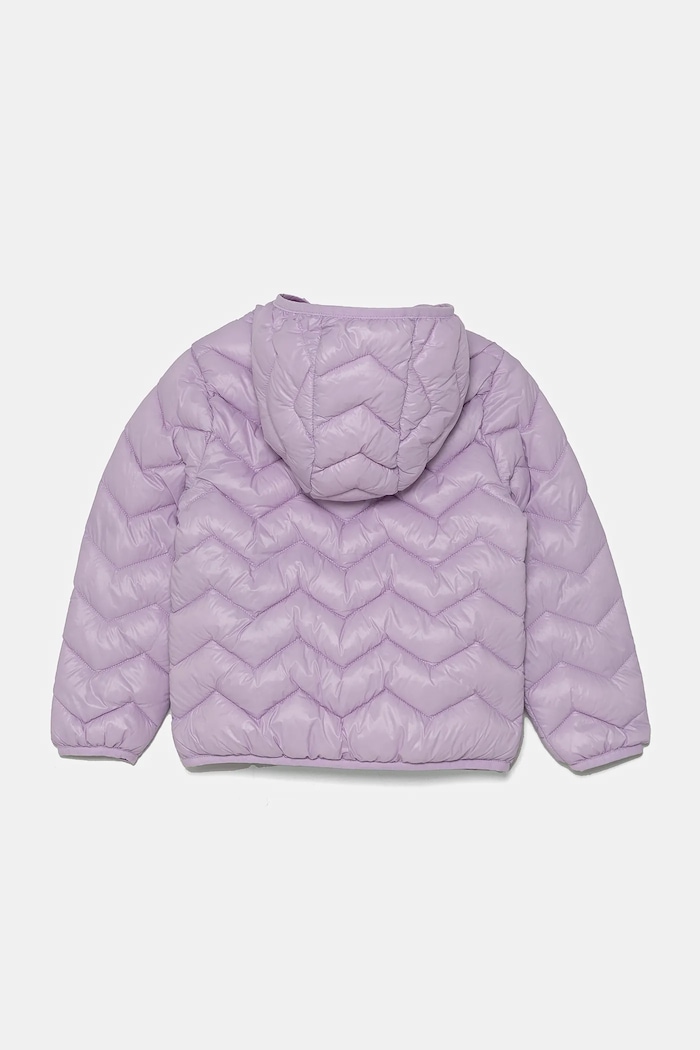 United Colors of Benetton kurtka dziecięca 21INGN02Z.P.Season.PPYA fioletowy SS25