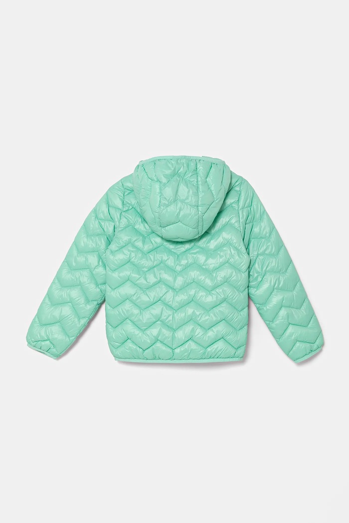 United Colors of Benetton kurtka dziecięca 21INCN04U.G.Season.PPYA turkusowy SS25