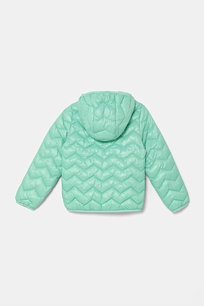 United Colors of Benetton kurtka dziecięca 21INCN04U.G.Season.PPYA turkusowy SS25