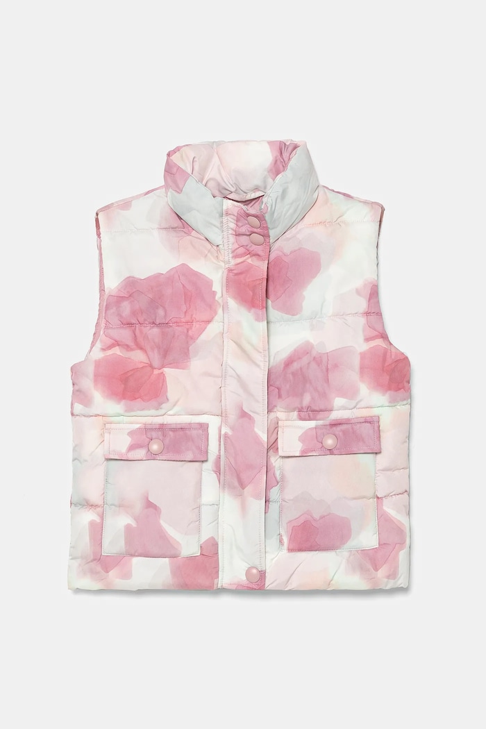 United Colors of Benetton bezrękawnik dziecięcy bez kaptura różowy 2M9GCJ00Y.G.Seasonal