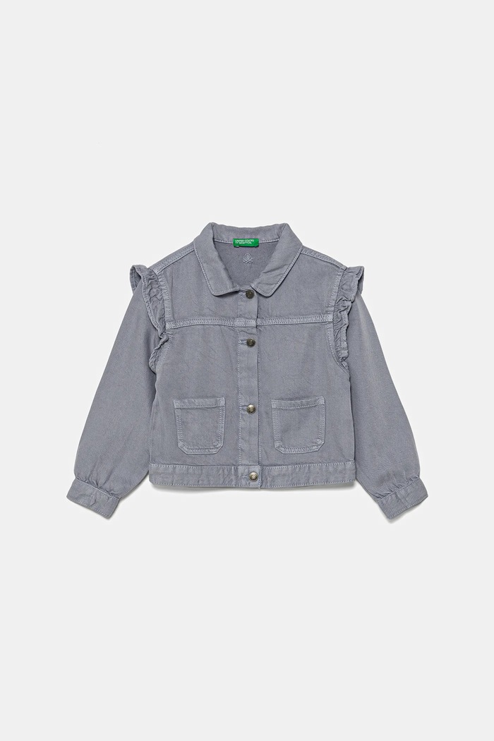 Dječja jakna United Colors of Benetton Planet friendly ljubičasta 21AQGN03Q.P.Seasonal